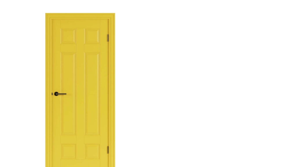 Picture of a yellow door CT Pro Painting Services