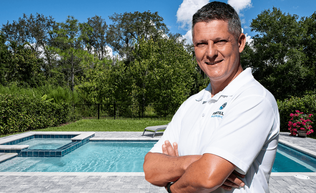 Picture close-up of Cristiano Catania , owner of Fratelli Pool Service